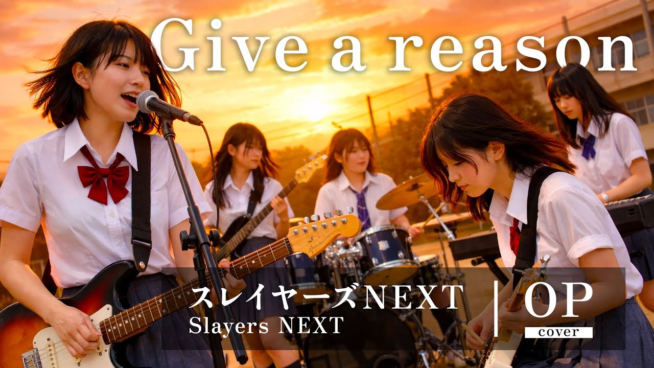 スレイヤーズNEXT OP|Give a reason(林原めぐみ)|女子高生バンド オルタナティブロック【AI cover】 スレイヤーズNEXT OP|Give a reason(林原めぐみ)|女子高生バンド オルタナティブロック【AI cover】