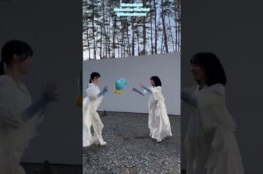 大野愛実 高井俐香 りかまなのオモチャにされるポカ、、クリフハンガー MVオフショット♪日向坂46 TikTok