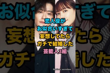 恋人役がお似合いすぎて妄想してたらガチで結婚した芸能人3組　#芸能人 #雑学 #shorts #新垣結衣 #岡田将生