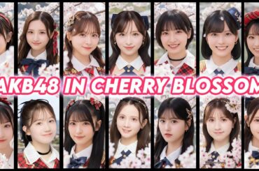 AKB48 Members in Cherry Blossom Season - Generated by AI | Idol 48 #akb48 #jkt48 #idol #anime