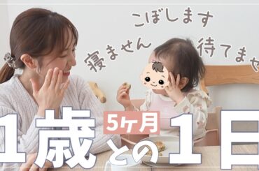 【1歳との1日】上の子がいない平日のリアル｜待てない・こぼす・寝ない