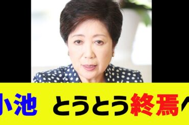 【衝撃】小池百合子、とうとう終焉へ