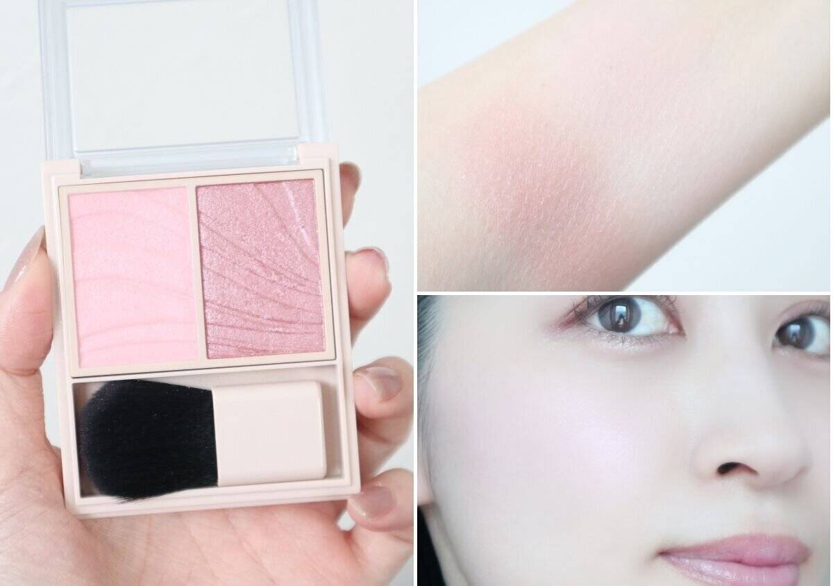 ヴィセ　レイヤード フルリ チーク（RO-3 ローズモーヴ）　スウォッチ