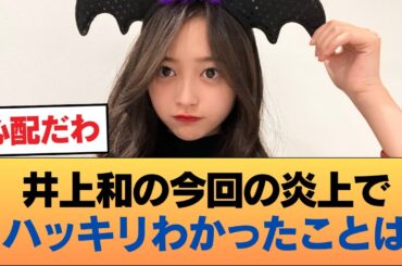井上和の今回の炎上でハッキリわかったことは #乃木坂46 #乃木坂46のスター