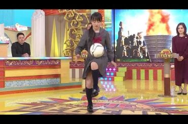 本田望結 リフティングでスカートの中が見えそう