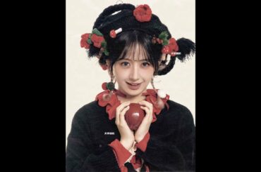 Japanese retro magazine style Lovely Iwai Yukiko rubs the warmth and sweetness of wint