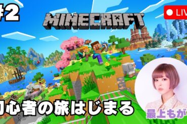 #2【Minecraft】マイクラ初心者の旅はじまる