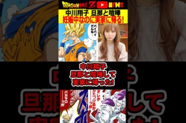 【中川翔子】旦那と喧嘩して家出!妊娠中にバトルになった理由は…#ドラゴンボール #shorts  #中川翔子