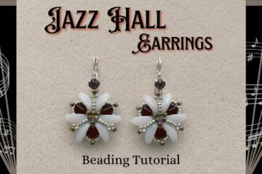 Jazz Hall Earrings | Art Deco Beading Tutorial using Chilli Beads and Bicones