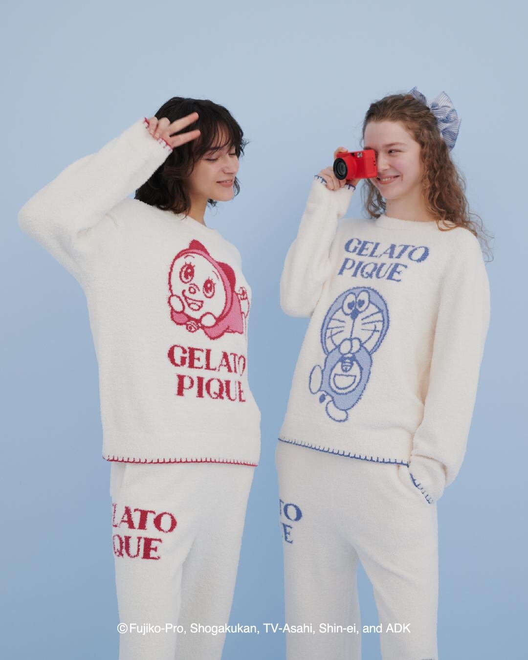 【ドラえもん】【レディース】ベビモコジャガードプルオーバー 8,580円 【ドラえもん】【レディース】ベビモコジャガードロングパンツ 8,360円