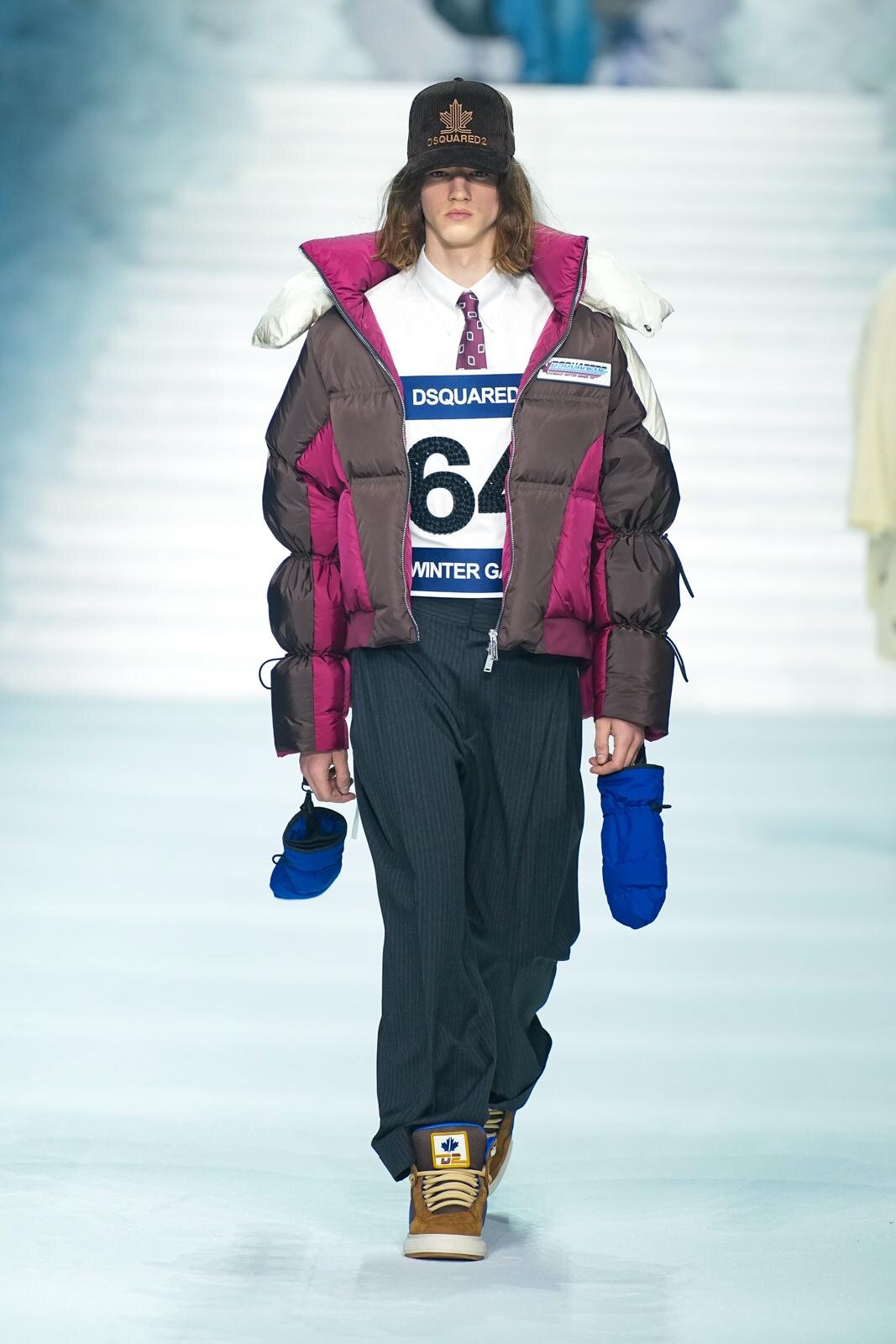 ディースクエアード 2026年秋冬コレクション - 銀世界のランウェイでウィンタースポーツを着想源に｜写真44