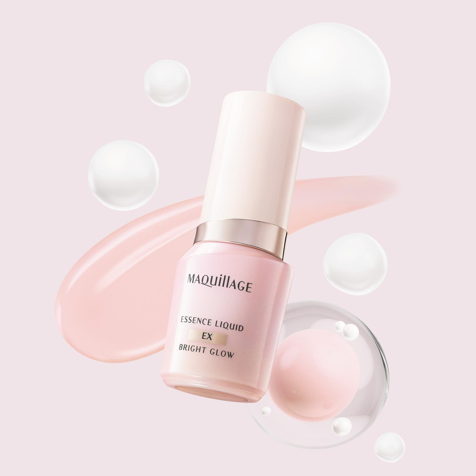 「マキアージュ エッセンスリキッド EX ブライトグロウ」SPF30/PA+++ 24mL 全3色 各3,960円、レフィル 3,740円＜新製品＞