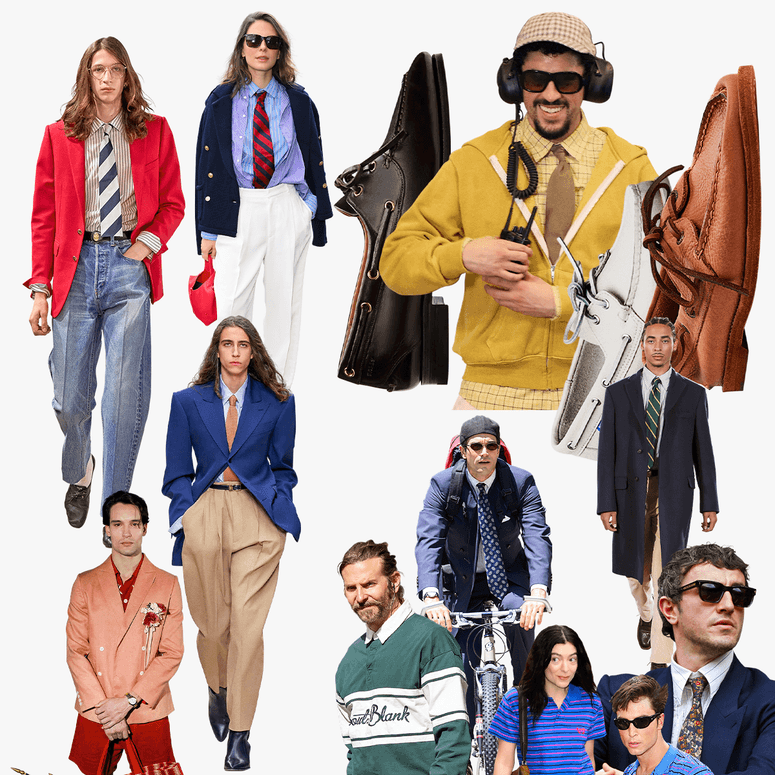 Image may contain: Bad Bunny, Bradley Cooper, Oscar De La Hoya, Joséphine Japy, Lorde, Accessories, Bag, and Handbag