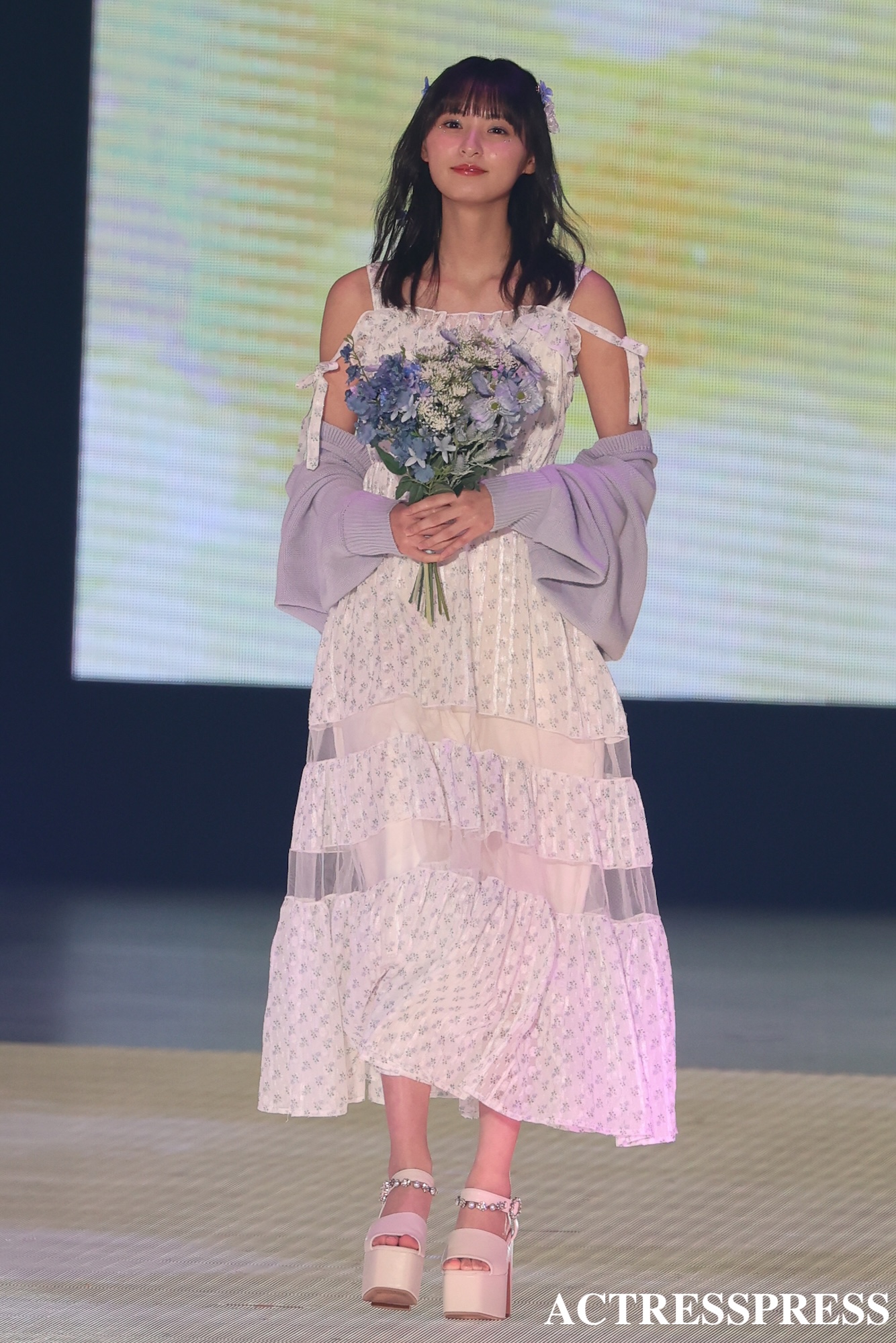 遠藤さくら(衣装：evelyn).乃木坂46.2025年5月3日、代々木第一体育館にて。GirlsAward 2025 S/S. 撮影：ACTRESS PRESS（アクトレスプレス）