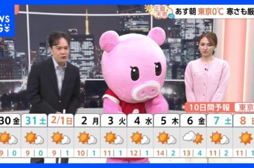 【1月30日 関東の天気】記録的少雨 関東のこの先は？｜TBS NEWS DIG