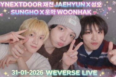BOYNEXTDOOR 재현 JAEHYUN X 성호 SUNGHO X 운학 WOONHAK 260131 #보이넥스트도어 #재현 #운학 #성호