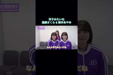 双子みたいな遠藤さくら&筒井あやめ｜乃木坂46 賀喜遥香【乃木坂工事中】【乃木坂投稿中】