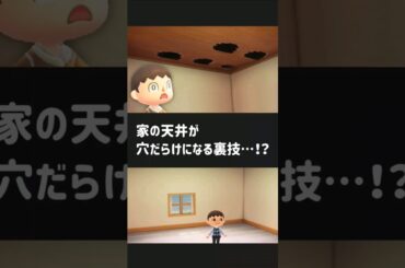 【あつ森】家の天井が穴だらけになる裏技…！？【小ネタ】
