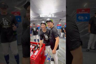 山本由伸に氷を投げるキム・ヘソン！🤣🧊　フィリーズ戦10月10日地区シリーズ　サヨナラ勝ち