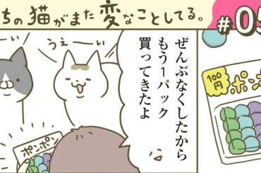 【漫画】ポンポンミステリー/国産のオモチャ/他（CV:悠木碧、小市眞琴、森永千才、平川嵐）｜『うちの猫がまた変なことしてる。』（5）【マンガ動画】ボイスコミック
