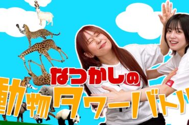 【動物タワーバトル】昔流行った懐かしのゲームで対決!?何匹まで積み上げられるのか!!【ゆきめぐTV】
