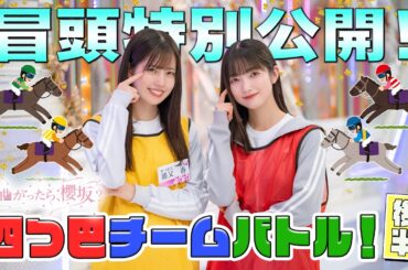 【綱引きで#勝又春 が頭脳戦】そこ曲がったら、櫻坂？ 四つ巴チームバトル！後半 冒頭特別公開