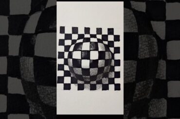 紙が膨らむ！？不思議な絵の描き方#トリックアート #art #shorts #art #ショート動画 #how #イラスト #騙し絵 #drawing #タイムパラドックス #painting