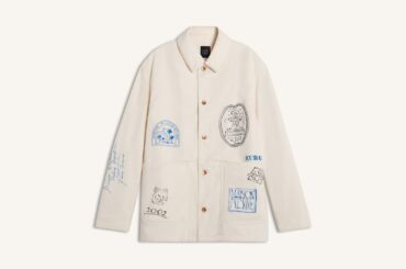 メゾン キツネ×KUROデニムウェア、パリのランドマークを描くワークジャケットやトラウザー - ファッションプレス