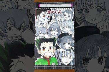 CV：潘めぐみの演じたキャラ9選を一発描きで描いてみた！👊💥‪#drawing #drawingchallenge #一発描き #声優 #潘めぐみ