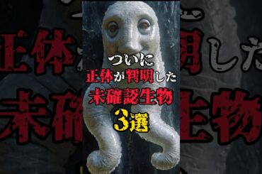 🎊50万再生突破！ついに正体が判明した未確認生物3選 #都市伝説 #怖い話 #雑談 #shorts