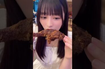 マレイシアのご飯を頑張って食べてる彼女まじ可愛い【原田清花 STU48】