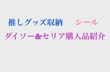 ダイソー&セリア購入品紹介