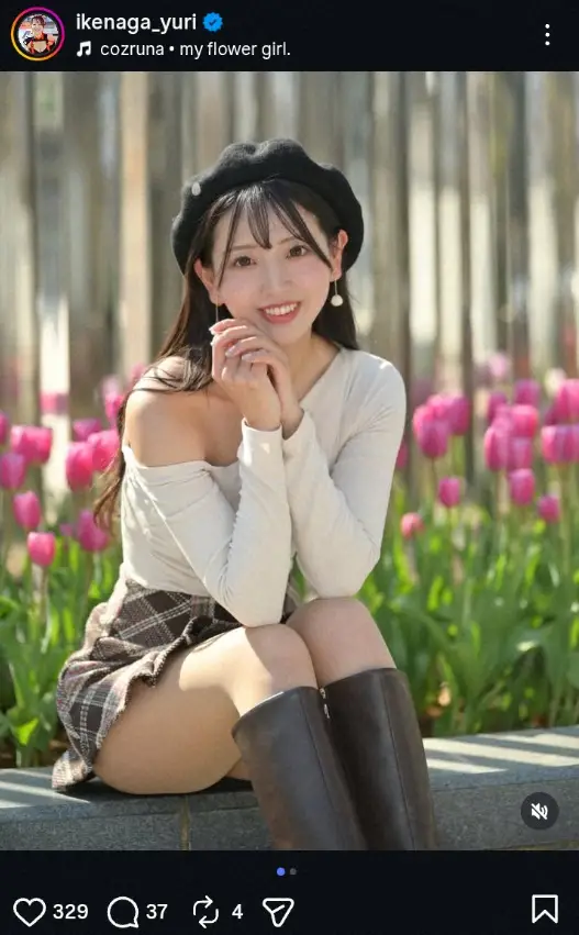 “元アイドル”レースクイーン池永百合　超ミニのフラワーショット公開に「隣、座りたい」「素敵過ぎ」 – スポニチ Sponichi Annex 芸能