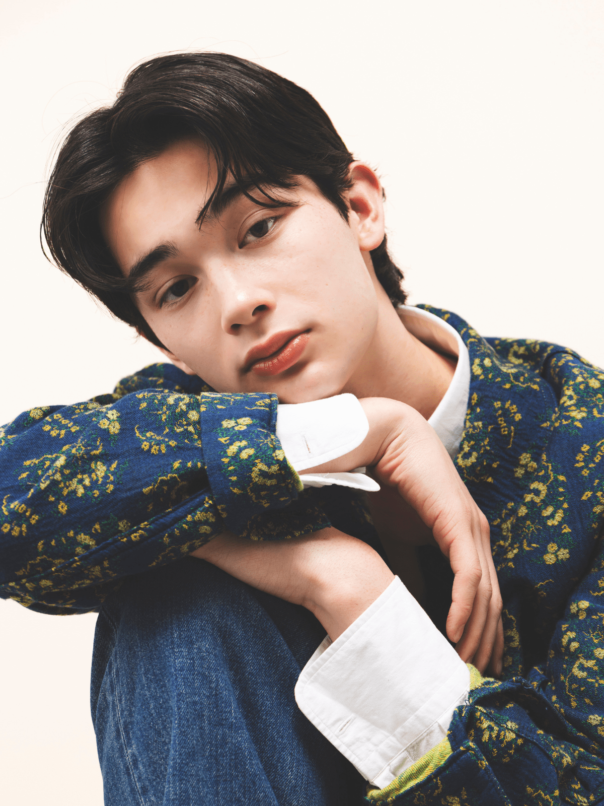 ニベア　リッチケア＆カラーリップの塗布画像