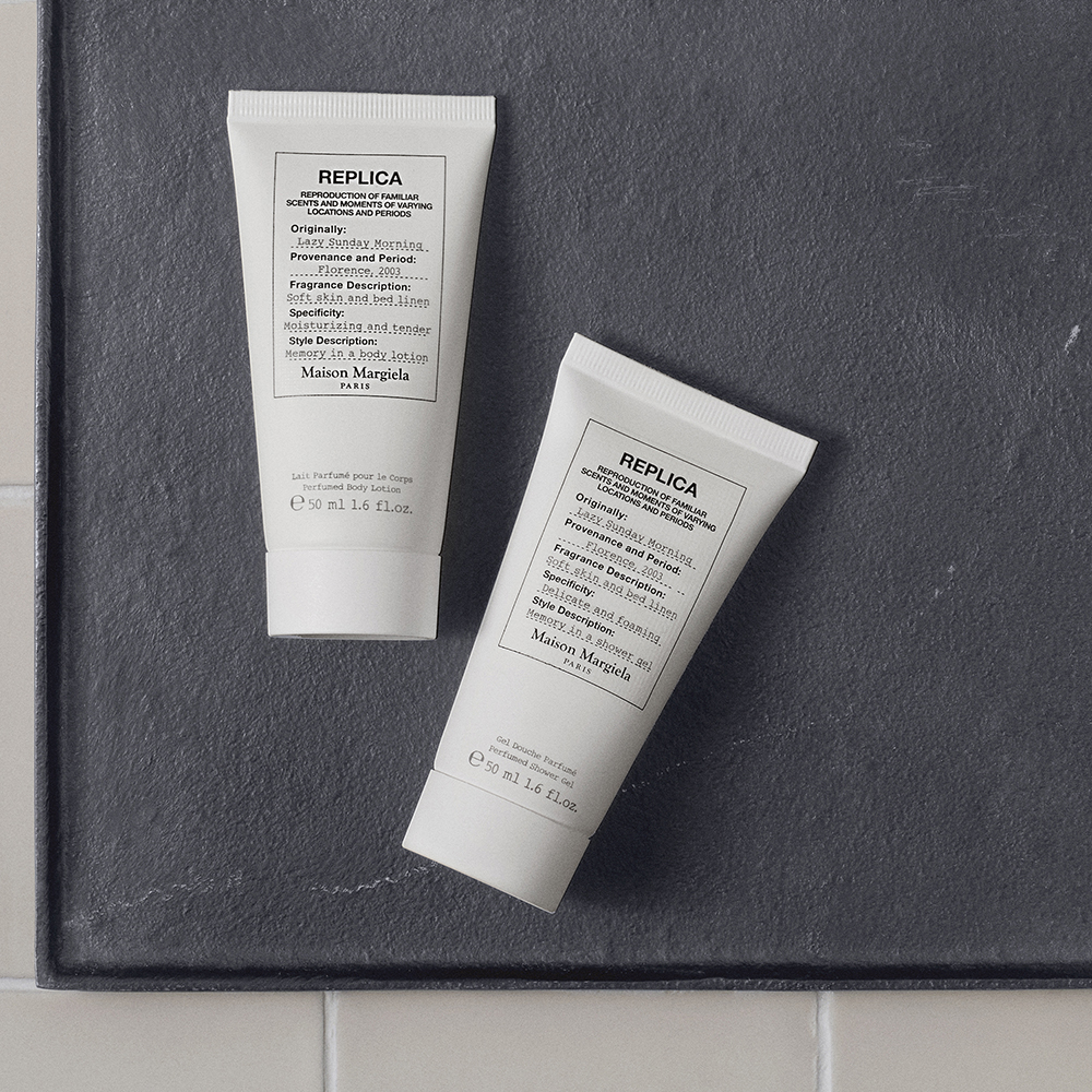 Maison Margielaの『レプリカ』フレグランスより“レプリカ レイジーサンデー モーニング ボディケア トラベルセット”が登場!