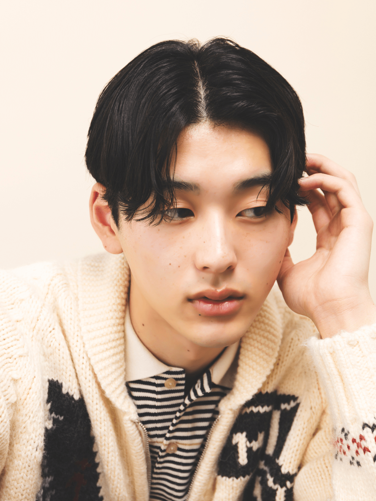 SHISEIDO メン モイスチャライジング リップの塗布画像