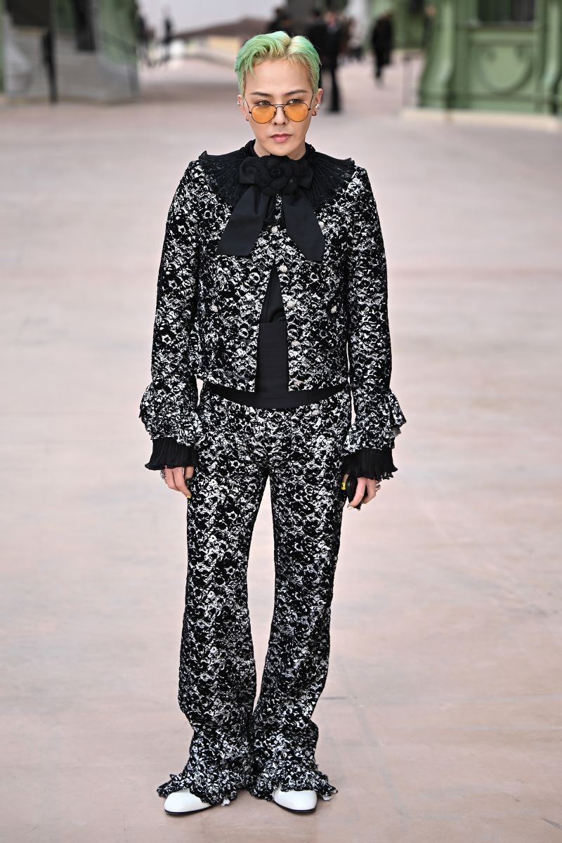 ビッグバンのジードラゴン。写真はシャネルの2025年春夏コレクションに出席したときのもの/Stephane Cardinale/Corbis/Getty Images