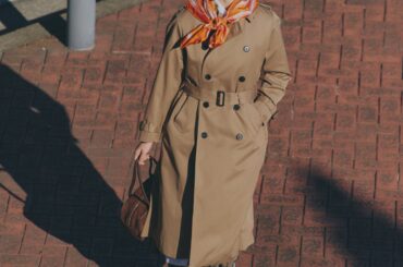 お手本はレディなパリジェンヌ。そろそろトレンチコートの出番だね【FUDGE 3月号連動企画-FUDGEガールの基本4スタイル | DAY 4】 | FUDGE FRIEND | ファッション