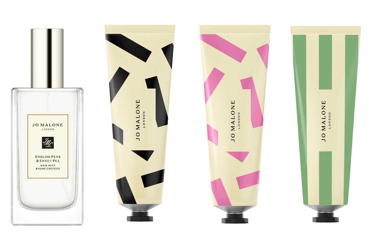 左から)イングリッシュ ペアー ＆ スイートピー ヘアミスト 30mL 8,910円＜新製品＞ イングリッシュ ペアー ＆ スイート ピー ハンド クリーム 30mL 4,400円＜新製品＞
イングリッシュ ペアー ＆ スイート ピー ハンド クリーム 30mL 4,620円＜数量限定品＞
イングリッシュ ペアー ＆ フリージア ハンド クリーム 30mL 4,620円＜数量限定品＞