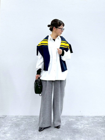 50代おしゃれ店員さんはこう穿く!【studio CLIP】今 → 春に試したい「楽ちんパンツコーデ」