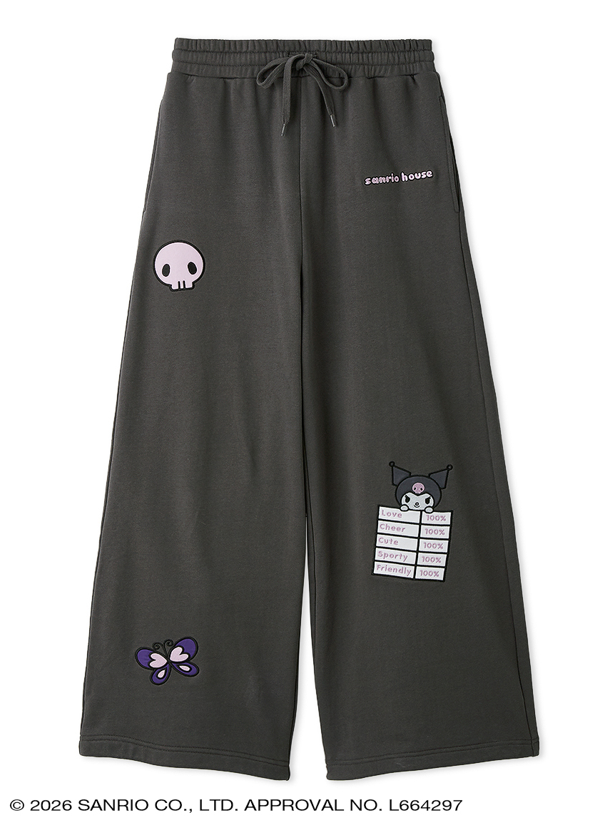 アップリケスウェットパンツ