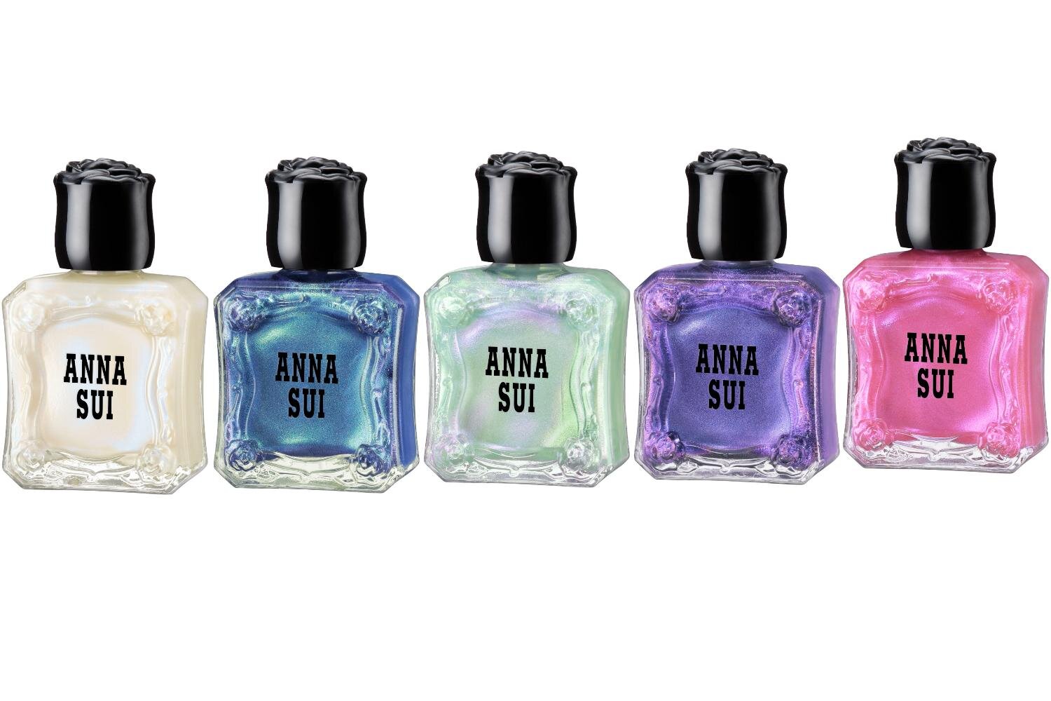 (左から)「アナ スイ ネイルカラー」032,122,123,220,333 各1,980円＜新色＞