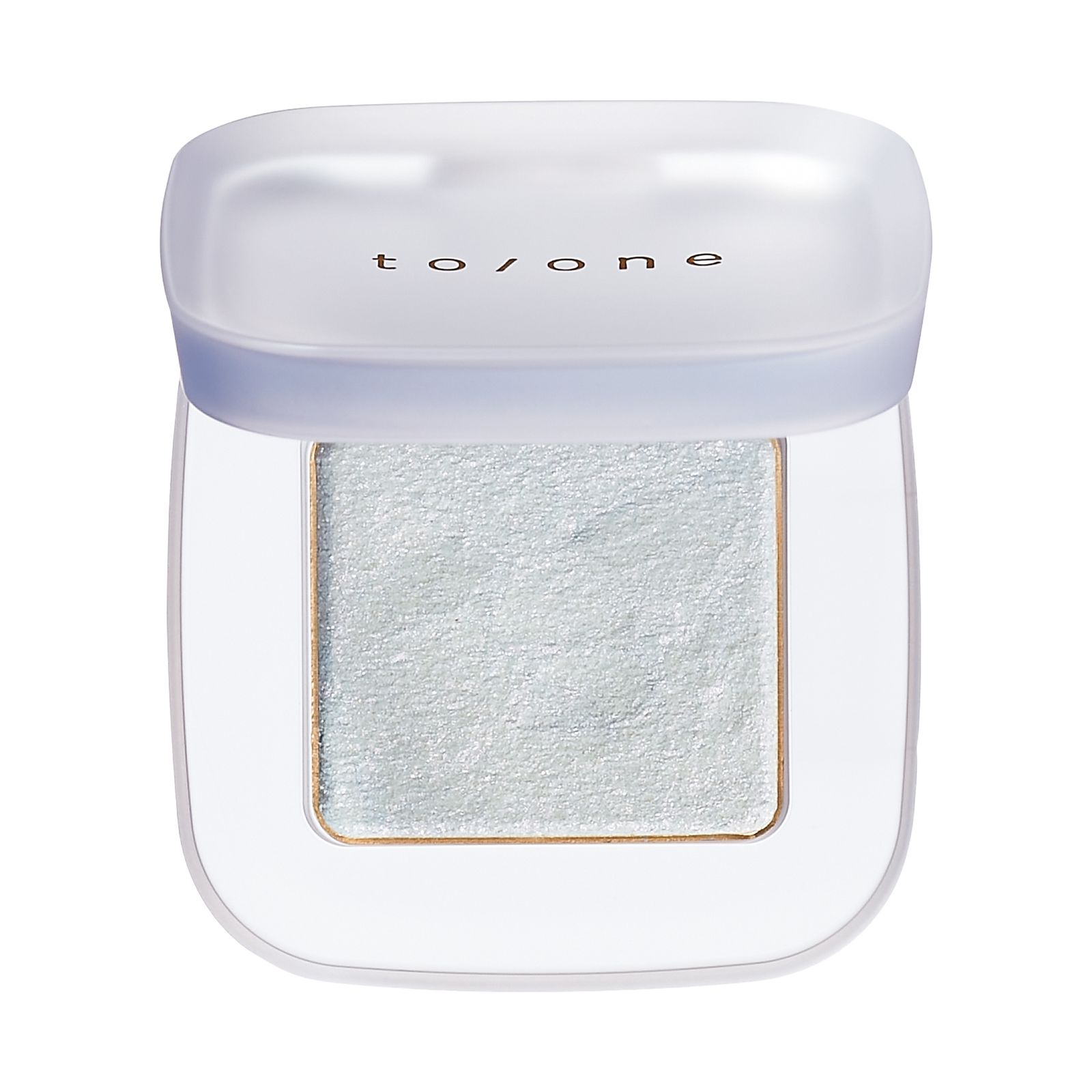 ワンカラーでアイメイクを盛り上げるプリズマティックなアイシーブルー。目もとにやさしいしっとりとした質感。ペタル フロート アイズ 17 ¥2420/TOONE(トーン)