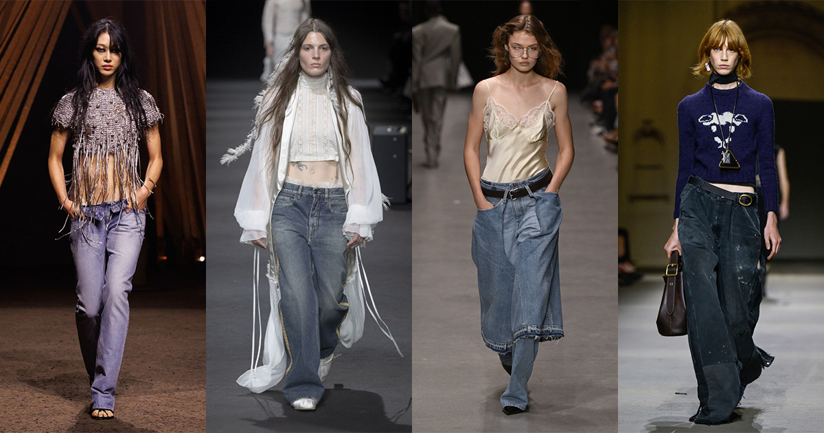 ローライズデニムが復活 今季は“大人顔”で着こなす【2026年春夏トレンド】 – WWDJAPAN ローライズデニムが復活 今季は“大人顔”で着こなす【2026年春夏トレンド】 - WWDJAPAN