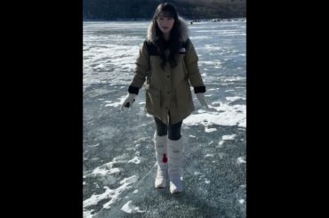 守屋麗奈　ワカサギ釣り