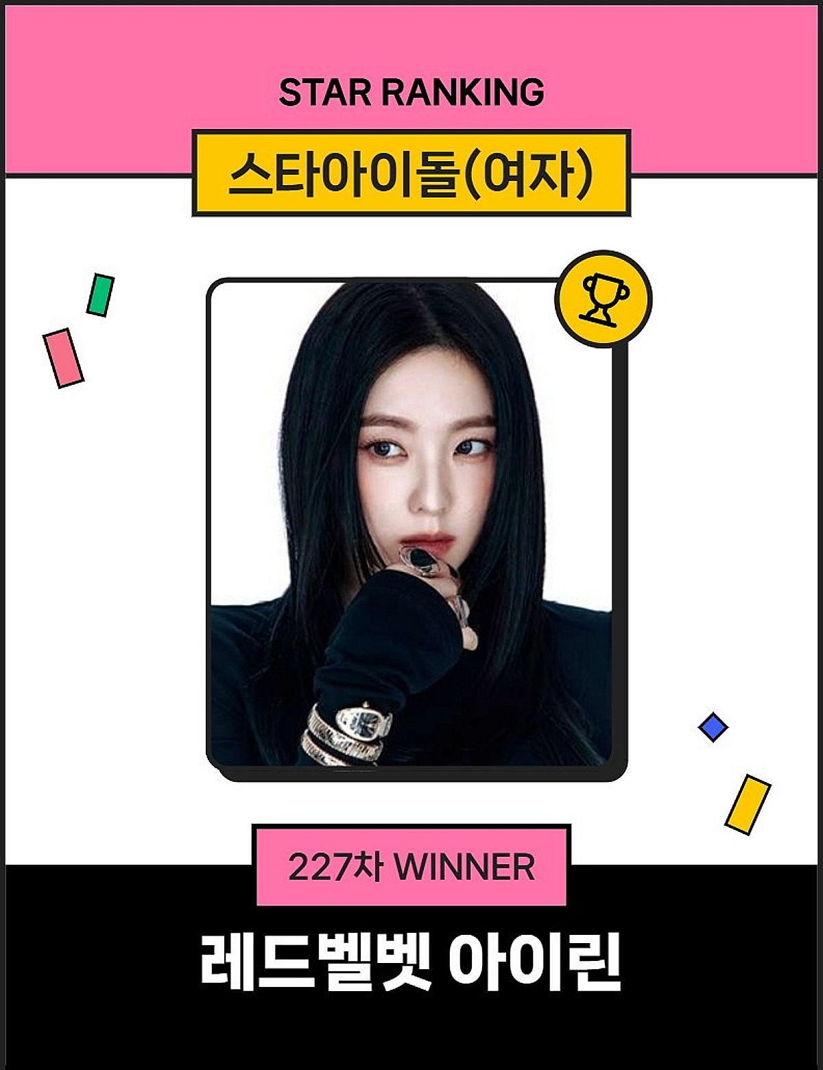 レッドベルベットのアイリン、スターランキング女性アイドルで圧倒的1位 | STARNEWS Starnews