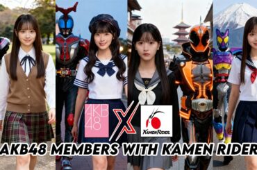 AKB48 Members with Kamen Riders - Generated by AI | Idol 48
