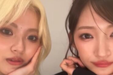 (#girls² 鶴屋美咲と小川桜花インタライブ)