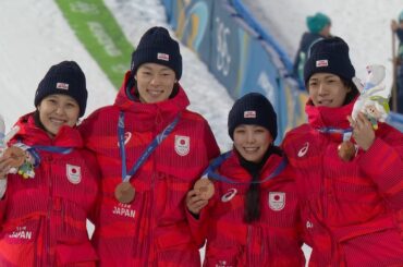 【スキージャンプ混合団体で初のメダル】髙梨沙羅「本当にたくさんの方々の力があって取れたメダル」【ミラノ・コルティナ五輪】