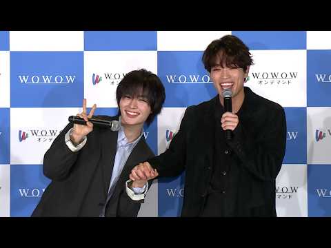 なにわ男子・大西流星&timelesz・原嘉孝が恋人つなぎ!?(「WOWOW×東海テレビ 共同製作連続ドラマ 横浜ネイバーズ Season2」完成報告会) なにわ男子・大西流星&timelesz・原嘉孝が恋人つなぎ!?(「WOWOW×東海テレビ 共同製作連続ドラマ 横浜ネイバーズ Season2」完成報告会)